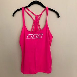 Lorna Jane Neon Pink Logo Tank